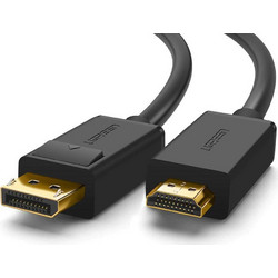 Ugreen Καλώδιο DisplayPort 1.2 to HDMI Male 5m Black DP101 10204