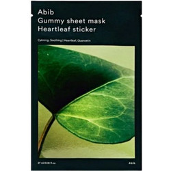 Abib Gummy Heartleaf Sticker Sheet Μάσκα Προσώπου για Ακμή & Ενυδάτωση με Υαλουρονικό 27ml