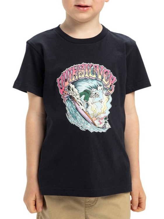 Quiksilver Παιδικό T-Shirt Κοντομάνικο Μαύρο EQKZT03563-KTP0
