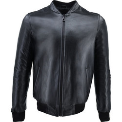Leather 100 Ανδρικό Μπουφάν Χειμωνιάτικο Δερματίνη Μαύρο 07-M-E-2125-L