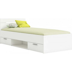 InsideHome Παιδικό Κρεβάτι Μονό για Στρώμα 90x200cm με Αποθηκευτικό Χώρο 0041.CB19
