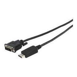 Fujitsu Καλώδιο DisplayPort to DVI Male 0.4m Black S26391-F6055-L270