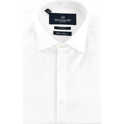 Monte Ανδρικό Πουκάμισο Βαμβακερό Μακρυμάνικο Slim Fit Λευκό 31-3055-3269.1