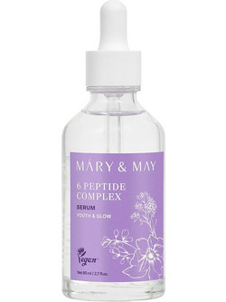Mary & May 6 Peptide Complex Youth & Glow Ενυδατικό Serum Προσώπου με Πεπτίδια 80ml