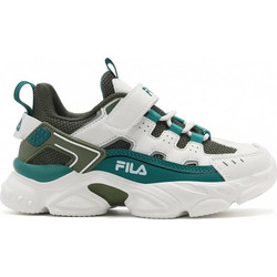 Fila Memory Spinel 3 Παιδικά Sneakers Λευκά Βεραμάν Χακί 3YF33002-656