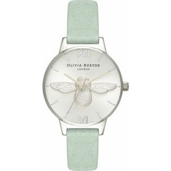 Olivia Burton Γυναικείο Ρολόι με Γαλάζιο Δερμάτινο Λουράκι OB16AM149