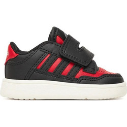 Adidas Rapid Court Παιδικά Sneakers Μαύρα Κόκκινα JR1024