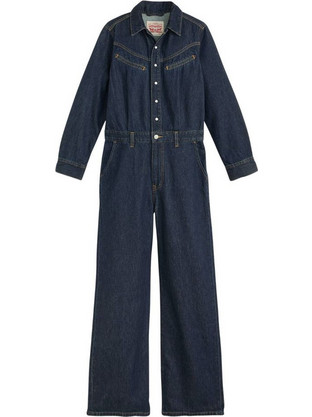 Levi's Rinoa Γυναικεία Ολόσωμη Φόρμα Τζιν Μακρυμάνικη Navy Μπλε 003S4-0000