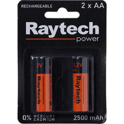 Raytech Power Rechargeable AA 2500mAh 2τμχ