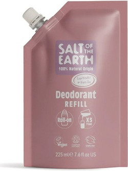 Salt of the Earth Lavender & Vanilla Φυσικό Γυναικείο Αποσμητικό Roll On Refill Χωρίς Αλουμίνιο 225ml