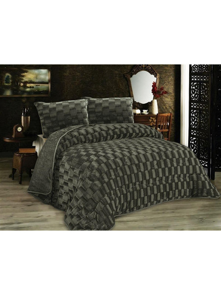 Dimcol Κουβερτοπάπλωμα Υπέρδιπλο 220x240 Fleece 1940 Olive
