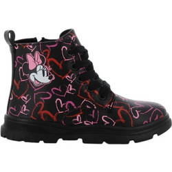 Modum Minnie Mouse Παιδικά Αρβυλάκια Μαύρα Φούξια με Φερμουάρ & Σκρατς DM011250
