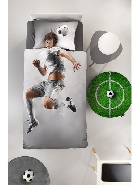 Saint Clair Striker Σετ Παιδική Παπλωματοθήκη Μονή Microfiber 165x225 Γκρι