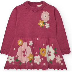 Boboli Παιδικό Φόρεμα Floral Μπορντό 702188-3944