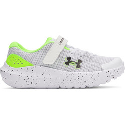 Under Armour Bps Surge 4 Παιδικά Αθλητικά Παπούτσια για Τρέξιμο Γκρι Lime 3027104-103