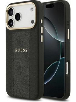 Guess Stripe MagSafe Back Cover Black (iPhone 17 Pro Max)