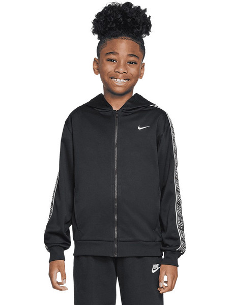 Nike Dri-Fit Παιδική Ζακέτα Φούτερ με Κουκούλα και Φερμουάρ Μαύρη HQ9320-010