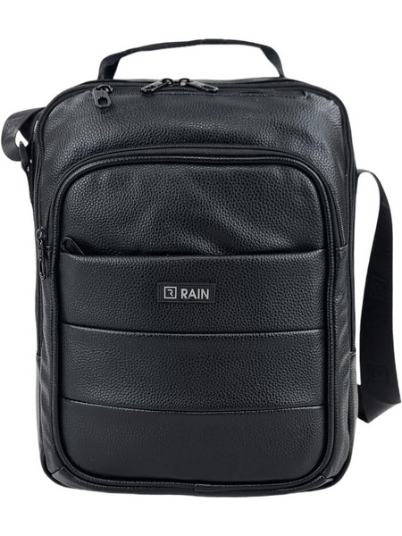 Rain Ανδρική Τσάντα Ώμου / Χιαστί Μαύρη RSB3010-PU