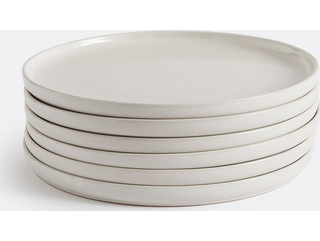 LA Redoute Tecka Εκρού Πιάτα Γλυκού Κεραμικά 22cm 4τμχ 3614855821573