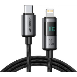 Joyroom S-A16 Pro Prism Series Braided USB-C to Lightning Cable 30W 1.2m Black 6956116721374