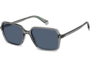Polaroid Eyewear PLD6247/S KB7/C3 Ανδρικά Γυαλιά Ηλίου Τετράγωνα Κοκάλινα Γκρι με Μπλε Φακό