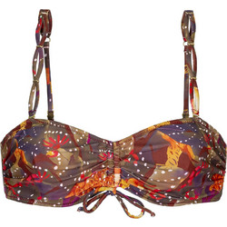 Solano Physi Bikini Top Μπουστάκι Καφέ Πορτοκαλί 40-1513C