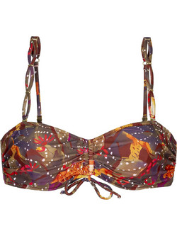 Solano Physi Bikini Top Μπουστάκι Καφέ Πορτοκαλί 40-1513C