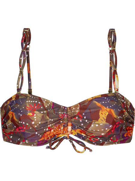 Solano Physi Bikini Top Μπουστάκι Καφέ Πορτοκαλί 40-1513C