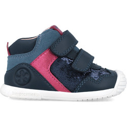 Biomecanics Παιδικά Sneakers Μποτάκια Navy Μπλε Φούξια 251108-A183