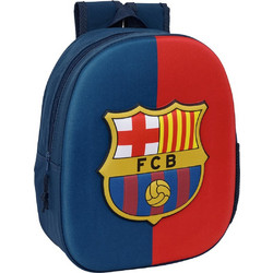 Safta F.C. Barcelona Σχολική Τσάντα Πλάτης Νηπιαγωγείου Navy Μπλε Κόκκινη 622584890