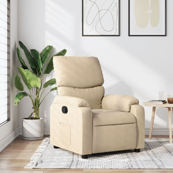 vidaXL Πολυθρόνα Relax Ανακλινόμενη Μπεζ 3205683