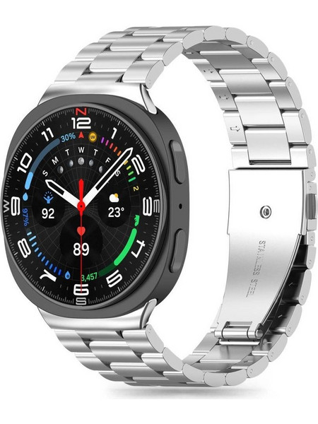 Tech-Protect Stainless Steel Λουράκι Μεταλλικό Silver (Samsung Galaxy Watch 8 / Watch 8 Classic)