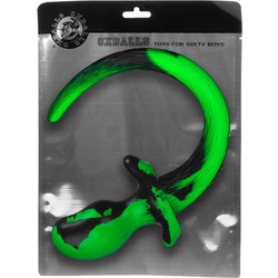 Oxballs Beagle Pupp Πρωκτική Σφήνα Tail Plug Μαύρη Πράσινη
