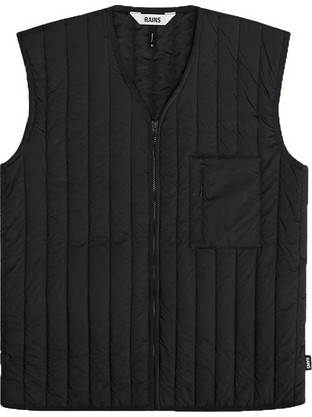 Rains Αμάνικο Ανδρικό Μπουφάν Puffer Μαύρο 2166001