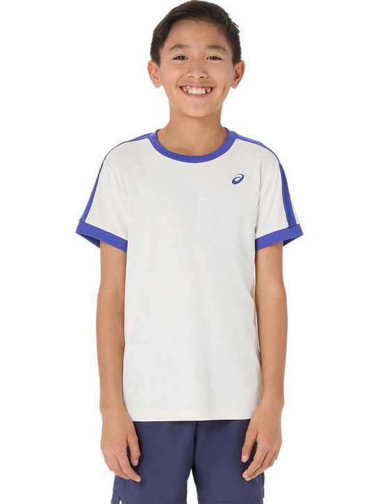 ASICS Παιδικό T-Shirt Κοντομάνικο Λευκό Royal Blue 2044A044-100