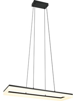 RL Lighting Camino Κρεμαστό Φωτιστικό Οροφής Ράγα Μονόφωτο LED με Θερμό Λευκό Φως Μαύρο R35771132