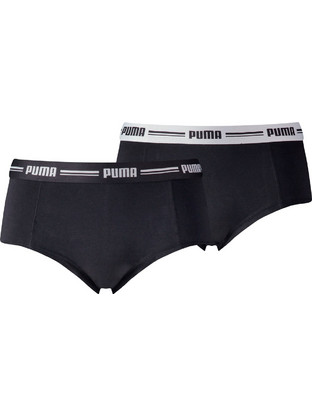 Puma Γυναικεία Μποξεράκια Μαύρα 2Pack 603023001-200