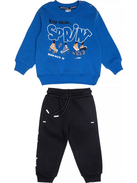 Sprint Παιδικό Σετ Φόρμας Royal Blue Μαύρο 252-1021-303