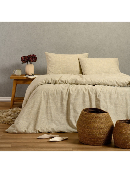 Melinen Σετ Σεντόνια King Size Φανελένια 270x260 Winter Line Farrel Grey