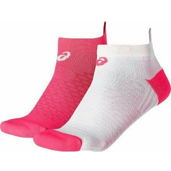 ASICS Γυναικείες Κάλτσες Κοντές Λευκές Φούξια 2Pack 130887-0688
