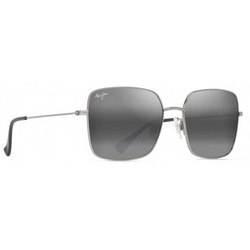 Maui Jim MJ0590S-001 Ανδρικά Γυαλιά Ηλίου Τετράγωνα Μεταλλικά Ασημί με Μαύρο Φακό