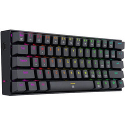 Redragon K630RGB Μηχανικό Gaming Πληκτρολόγιο 60% με Custom Red Διακόπτες RGB Black
