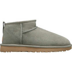 UGG Ultra Classic Mini Γυναικεία Μποτάκια Suede Χακί με Γούνα 1116109-MMP