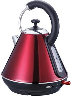 Sogo KET-SS-5785-R Ανοξείδωτος Βραστήρας 1.8lt 2200W