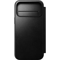 Nomad Modern Leather Folio Black Horween (iPhone 17 Pro Max)
