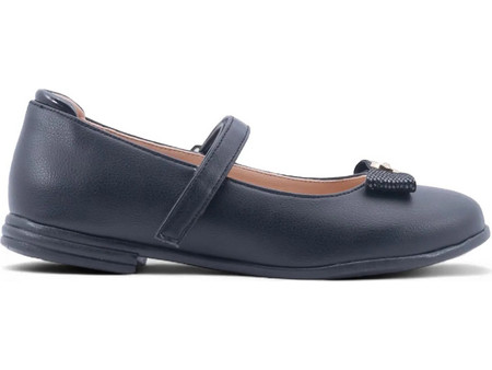 Love4shoes Juliet Παιδικές Μπαλαρίνες Δερματίνη με Σκρατς Μαύρες