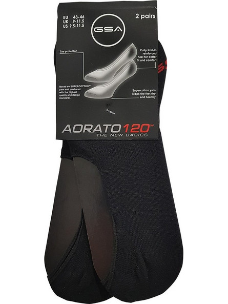 GSA Ανδρικές Κάλτσες Σοσόνια Μαύρες 2Pack 8116072-01