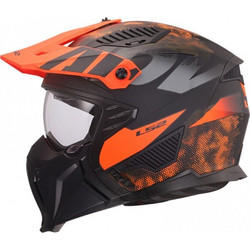 LS2 OF606 Drifter Gas Grey Orange Κράνος Μηχανής Crossover / Modular 1300gr