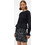 Vero Moda Μίνι Φούστα με Παγιέτες Ψηλόμεση Ασημί 10335704