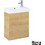 Mini Σετ Έπιπλο Mπάνιου με Νιπτήρα Mini New Light Oak A852445464